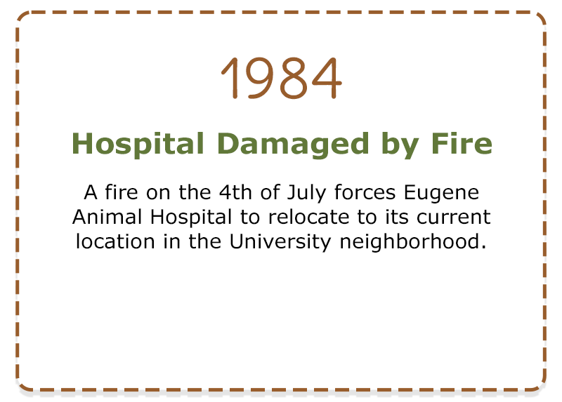 1984 - Hospital damaged by fire