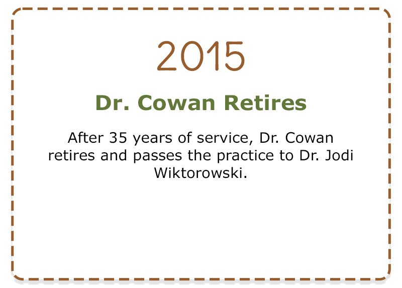 2015 - Dr. Cowan retires