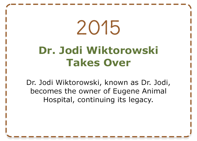2015 - Dr. Jodi Wiktorowski takes over